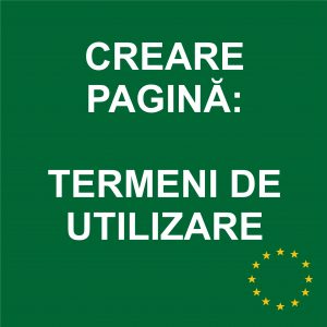 Creare pagină Termeni de utilizare