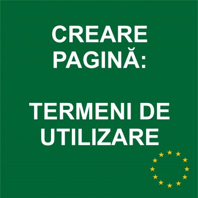 Creare pagină Termeni de utilizare