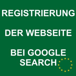 Registrierung der Website bei Google Search